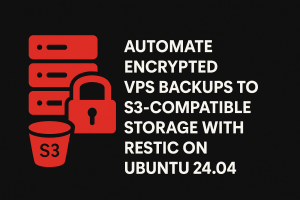 Automate Encrypted VPS Backups to S3-Compatible Storage with Restic on Ubuntu 24.04 (Install, Schedule, and Restore)