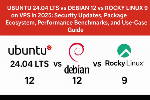 Ubuntu 24.04 LTS vs Debian 12 vs Rocky Linux 9 on VPS in 2025: Security Updates, Package Ecosystem, Performance Benchmarks, and Use‑Case Guide