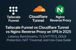 Tailscale Funnel vs Cloudflare Tunnel vs Nginx Reverse Proxy on VPS in 2025: Latency Benchmarks, TLS/HTTP/3, DDoS Protection, NAT Traversal, and Use‑Case Guide
