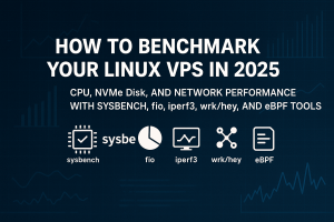 How to Benchmark Your Linux VPS in 2025: CPU, NVMe Disk, and Network Performance with sysbench, fio, iperf3, wrk/hey, and eBPF Tools