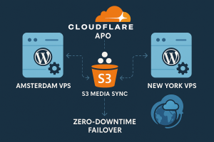 How to Deploy a Multi‑Region WordPress Across Amsterdam VPS and New York VPS with Cloudflare APO, S3 Media Sync, and Zero‑Downtime Failover (2025 Tutorial)